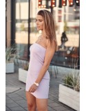 Ribbed fitted skirt/dress lavender FG542 - Online store - Boutique